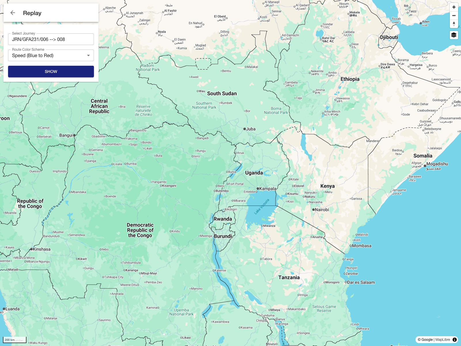 Journey - Replay page