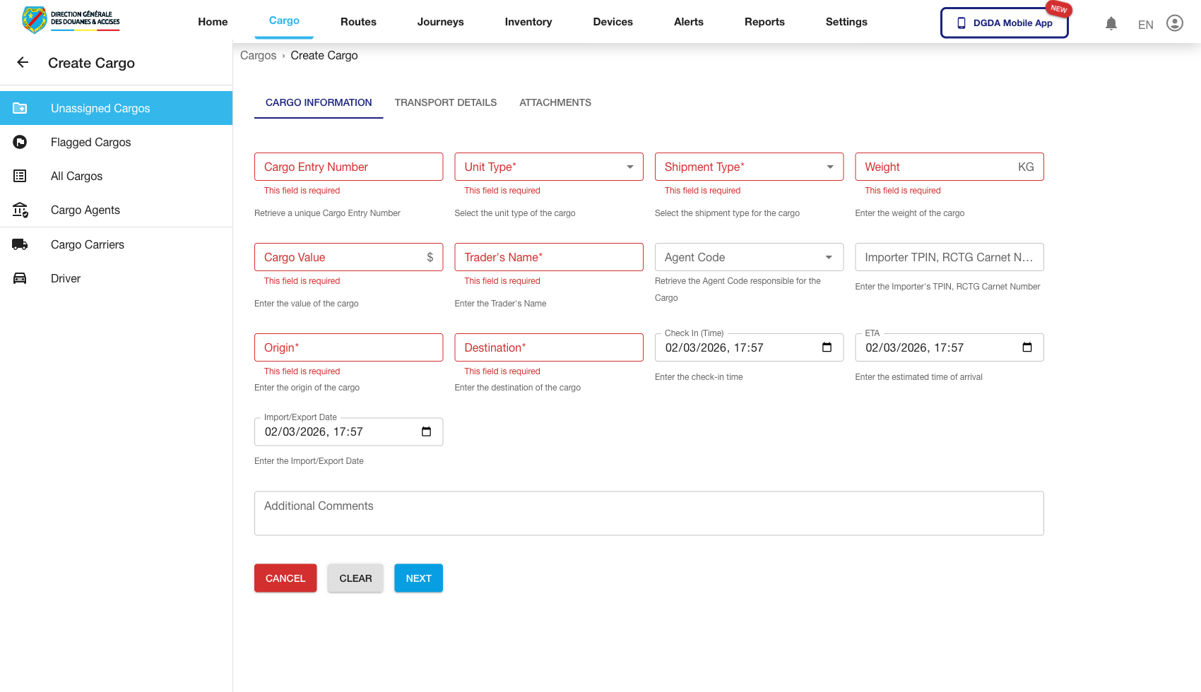 Cargo - Create Cargo