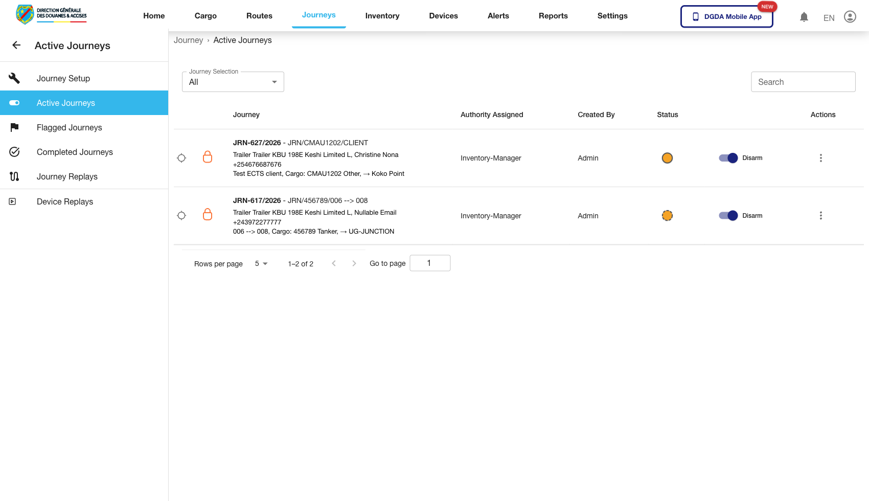 Journey - Active before click