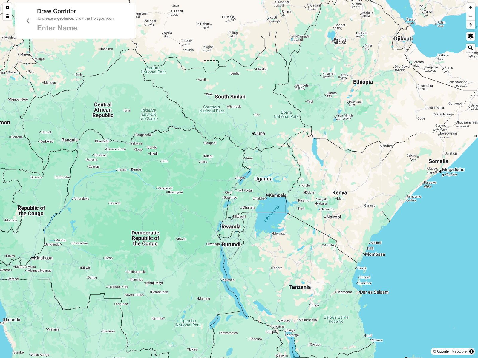 Routes - Draw corridor